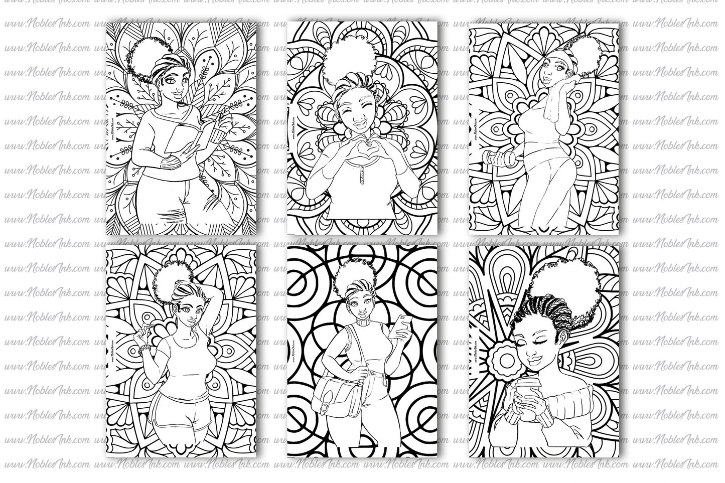 Coloring Pages-Lady Natural