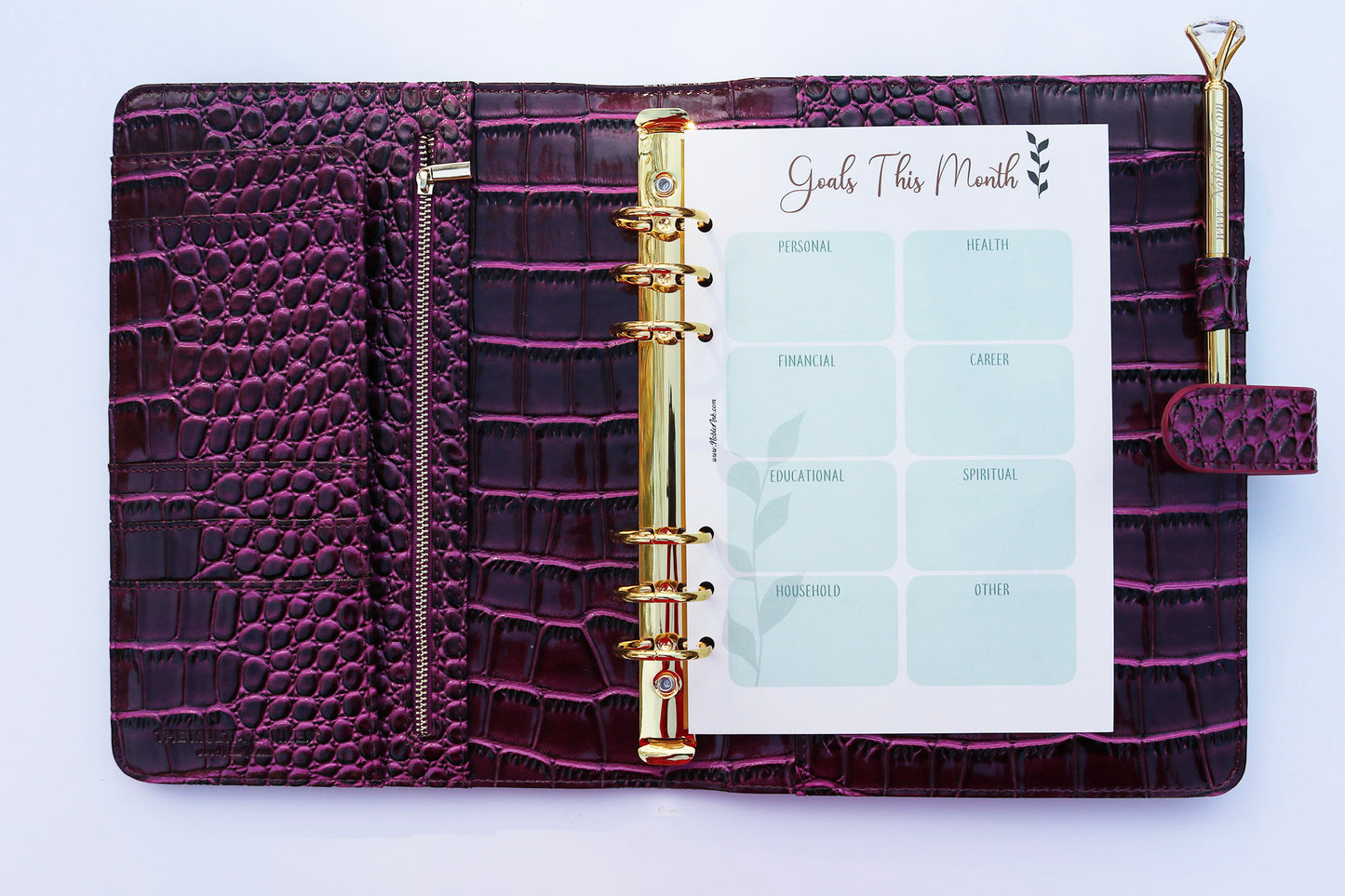 A5 Plum Organizer