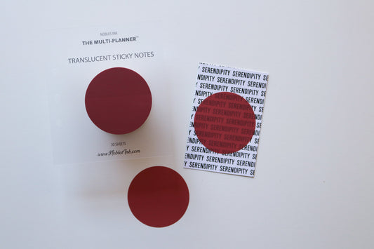 Transparent Sticky Notes: Brown